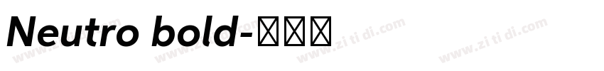 Neutro bold字体转换